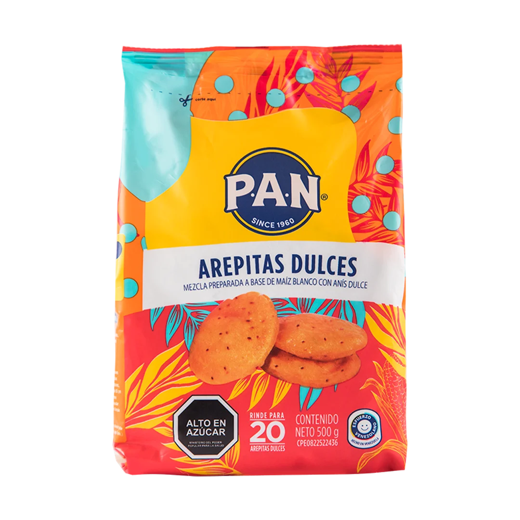 PAN AREPITAS DULCE 500 G x 12 Uds.