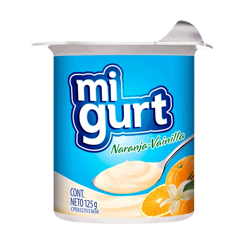 YOGURT FRUTA NARANJA-V 125 G x 24 Uds.