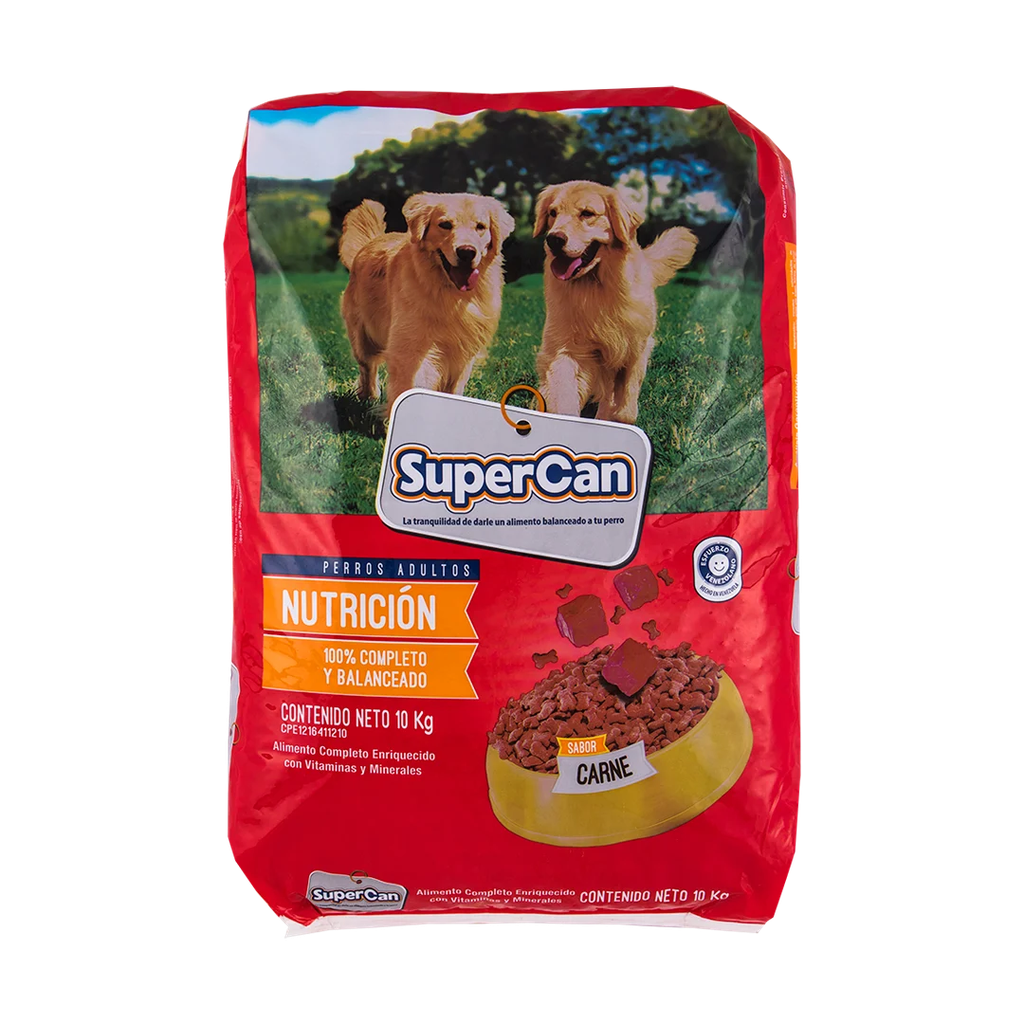 SUPER CAN CARNE HUESO 10 KG x 1 Uds.
