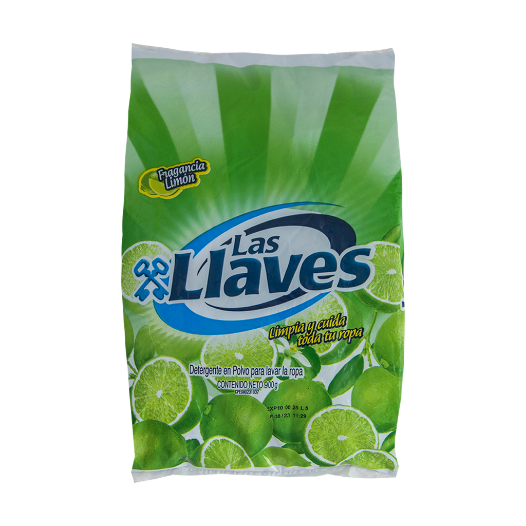 LAS LLAVES DETERGENTE LIMON 900 G x 20 Uds.