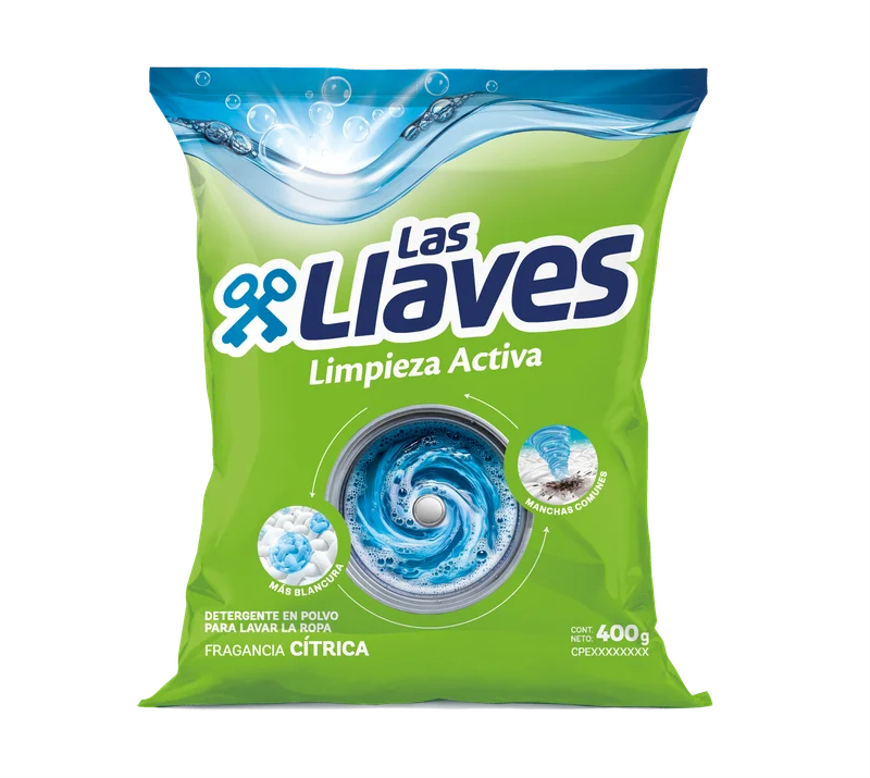 LAS LLAVES DET. L.ACTIVA CITRICO 100 GX16Uds.