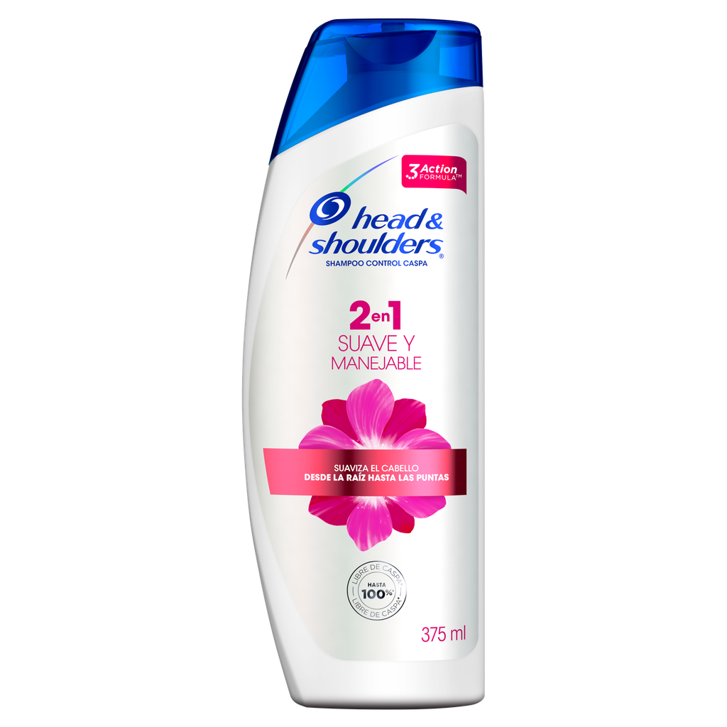 HS SHAMPOO 2EN1 SUAVE Y MANEJ 375CC x 12 Uds.