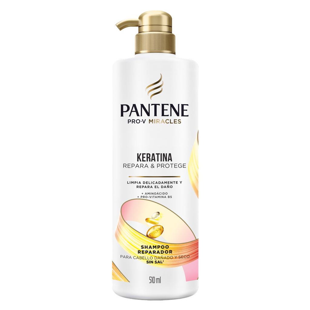 PTN CHAMPÚ KERATINA 510 CC x 12 Uds.