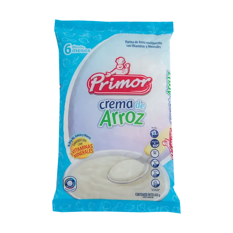PRIMOR CREMA ARROZ ENRIQ (BOLSA) 225 G x 20 Uds.
