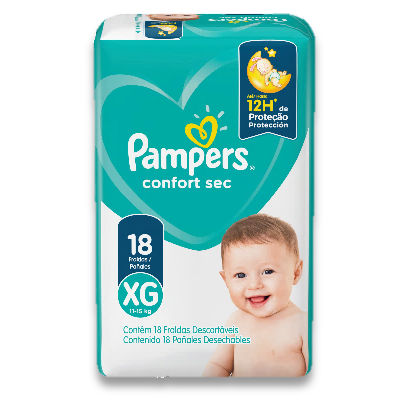 PAMPERS PAÑALES CONFORT SEC XG 451 G x 8 Uds.