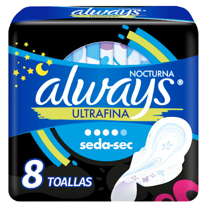 ALWAYS TOALLAS ULTRA SECA NOCHE 37 G x 24 Uds.
