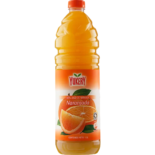 YUKERY NARANJA PET 1.5 L x 6 Uds.