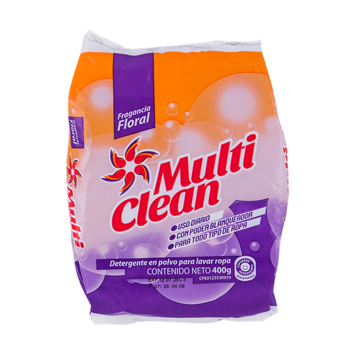 [L391] MULTI CLEAN DETER FRAG FLORAL 400 G x 30 Uds.