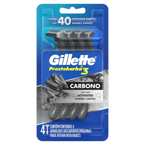 [80791656] GILLETTE BLISTER PB3 CARBONX4 48 G x 36 Uds.
