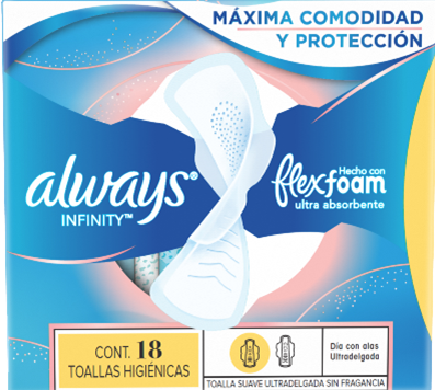 [80337561] ALWAYS INFINITY DIA 18 UND 89 G x 12 Uds.