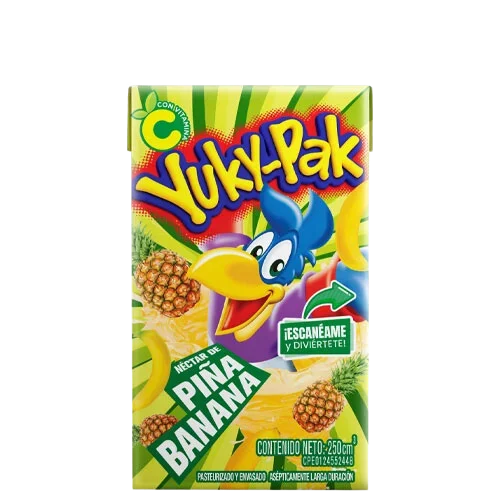 [1017981] YUKYPAK PIÑA BANANA LD 250 ML x 24 ml