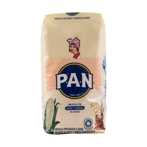 [H173] HARINA MEZCLA MAIZ BLANCO Y ARROZ 1 KG x 20 Uds BOPP 20 (E)