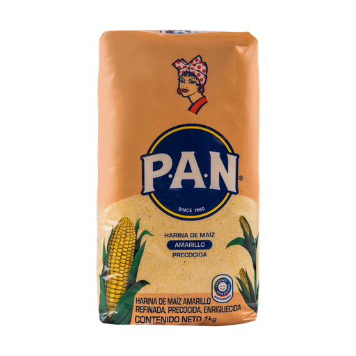 [H188] HARINA DE MAIZ AMARILLA LIBRE DE GLUTEN 1 KG x 20 Uds BOPP 20 (E)